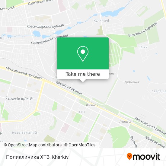 Поликлиника ХТЗ map