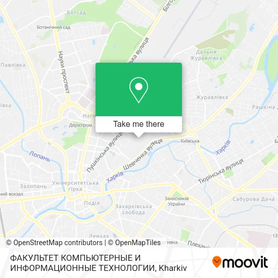Карта ФАКУЛЬТЕТ КОМПЬЮТЕРНЫЕ И ИНФОРМАЦИОННЫЕ ТЕХНОЛОГИИ