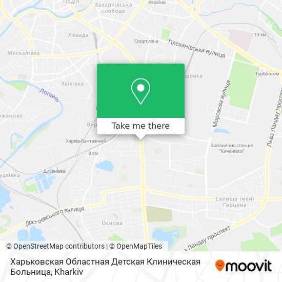 Харьковская Областная Детская Клиническая Больница map