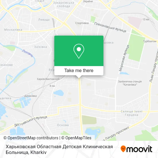 Карта Харьковская Областная Детская Клиническая Больница