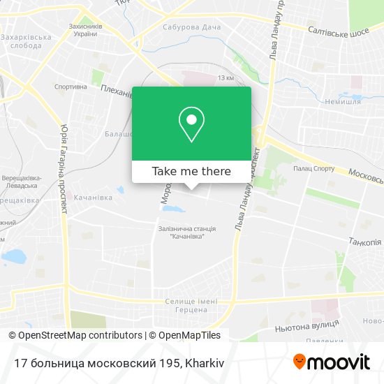 Карта 17 больница московский 195