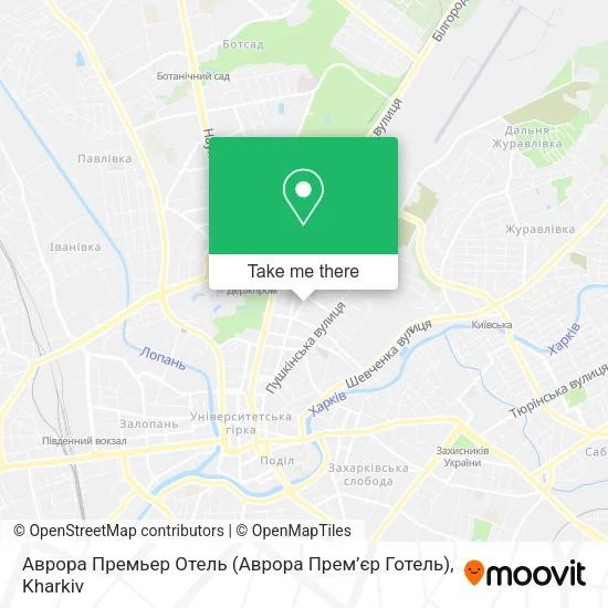 Карта Аврора Премьер Отель (Аврора Прем’єр Готель)