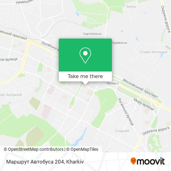 Маршрут Автобуса 204 map
