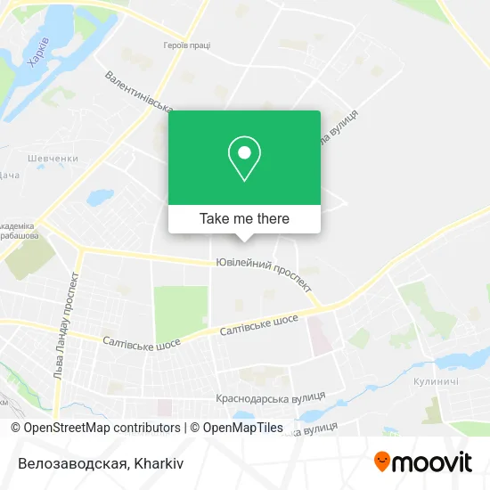 Карта Велозаводская