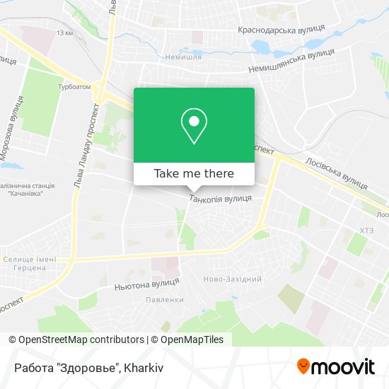 Карта Работа "Здоровье"