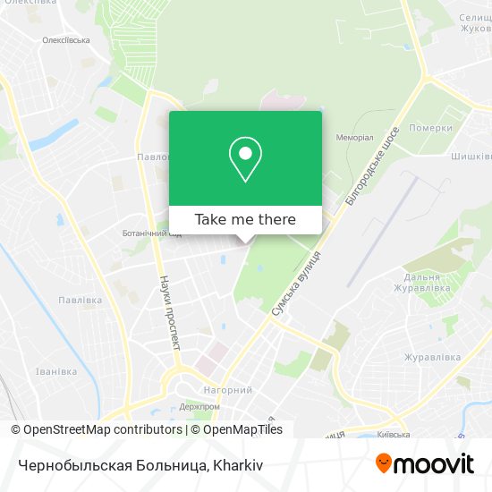 Чернобыльская Больница map