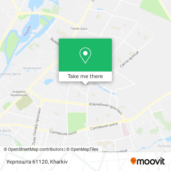 Укрпошта 61120 map