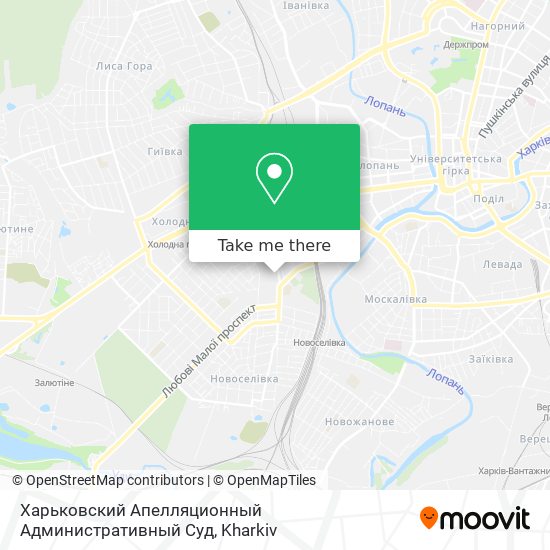 Карта Харьковский Апелляционный Административный Суд