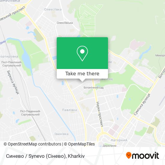Синево / Synevo (Сінево) map