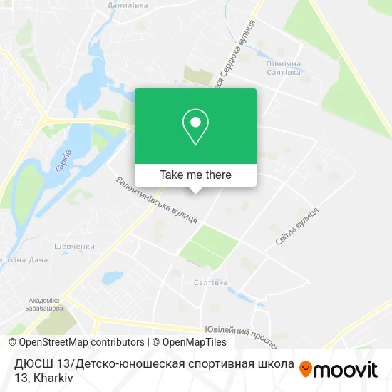 Карта ДЮСШ 13 / Детско-юношеская спортивная школа 13