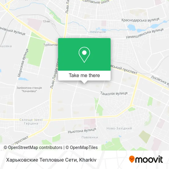 Карта Харьковские Тепловые Сети