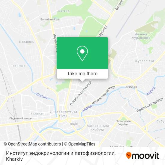 Карта Институт эндокринологии и патофизиологии