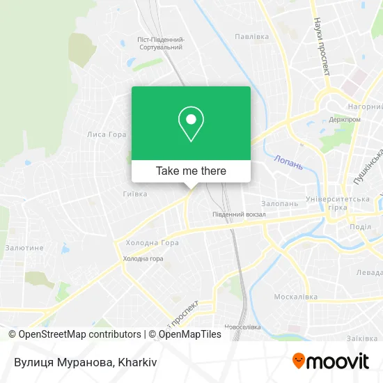 Карта Вулиця Муранова