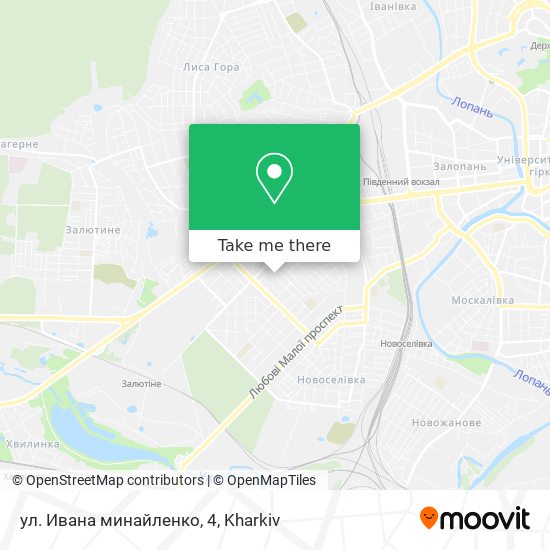 ул. Ивана минайленко,  4 map