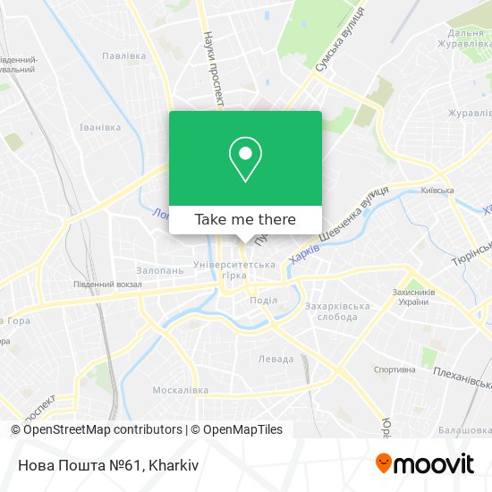 Нова Пошта №61 map