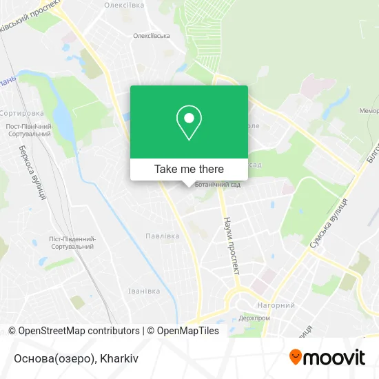 Карта Основа(озеро)