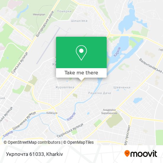 Укрпочта 61033 map
