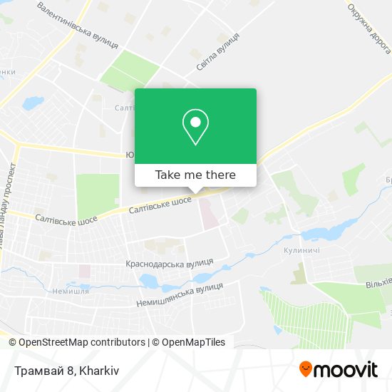 Трамвай 8 map
