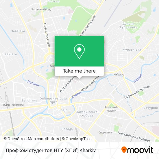 Профком студентов НТУ "ХПИ" map