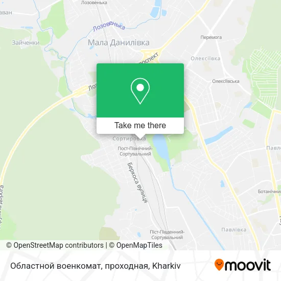 Карта Областной военкомат, проходная