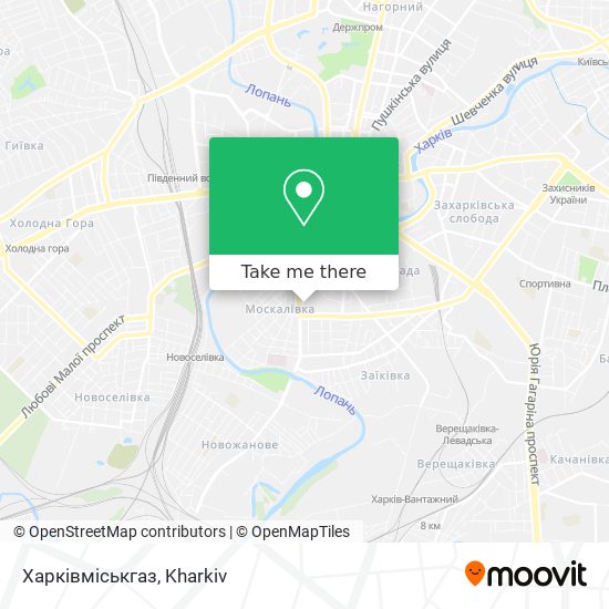 Карта Харківміськгаз