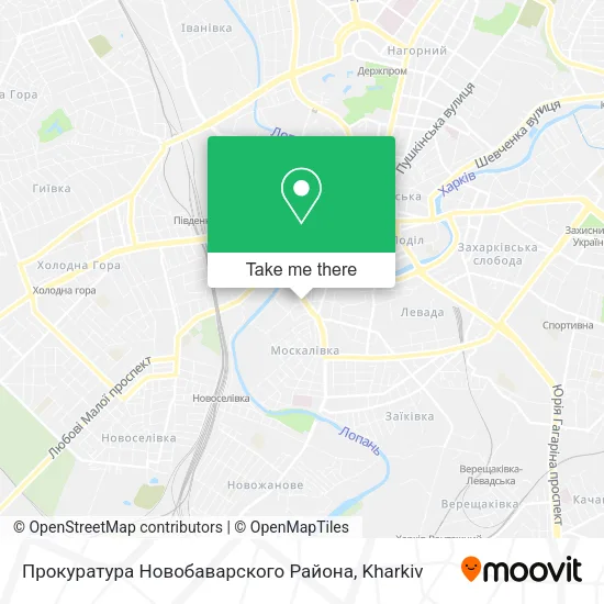 Карта Прокуратура Новобаварского Района