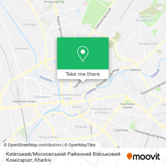 Київський / Московський Районний Військовий Комісаріат map