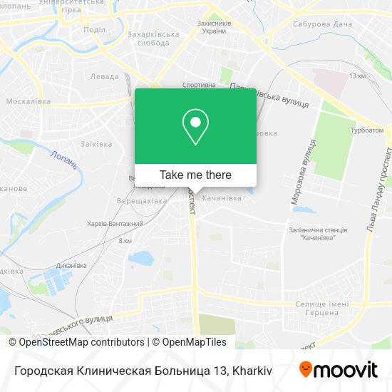 Карта Городская Клиническая Больница			13