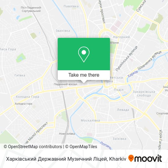Харківський Державний Музичний Ліцей map