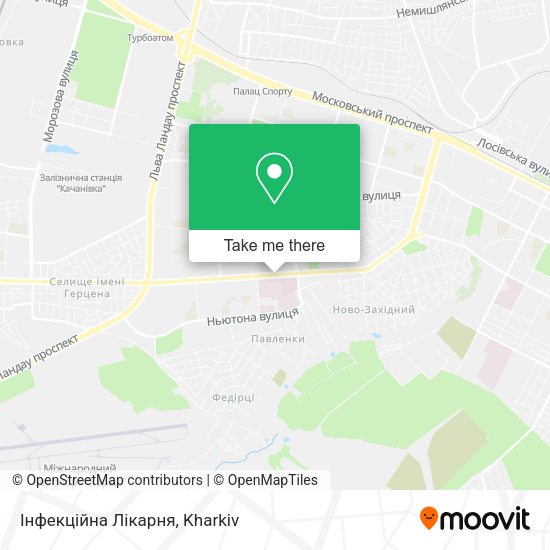 Карта Інфекційна Лікарня