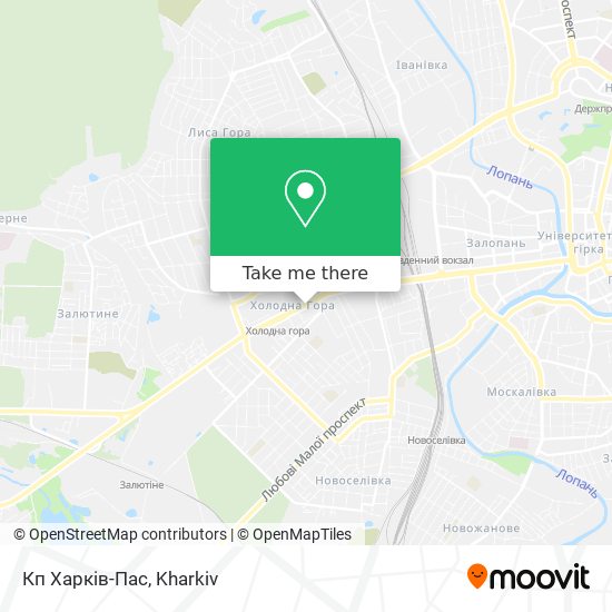 Кп Харків-Пас map