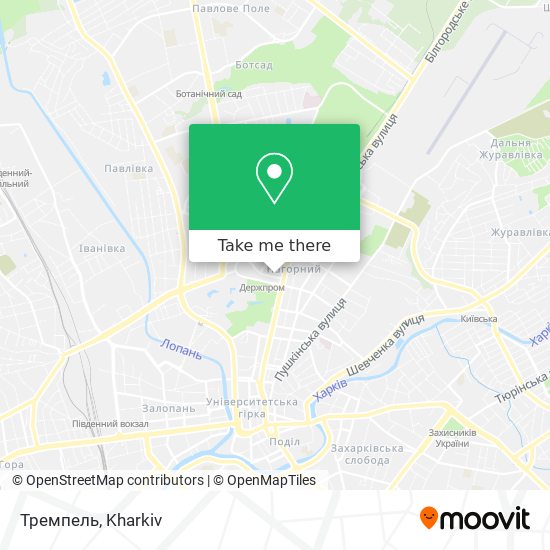 Тремпель map