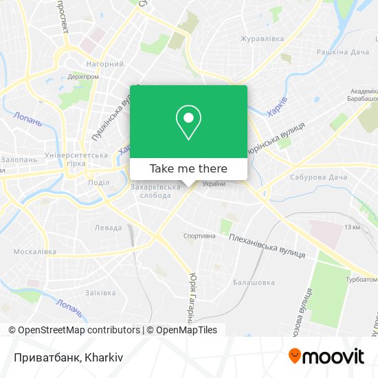 Карта Приватбанк