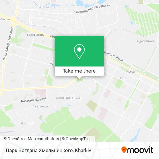 Карта Парк Богдана Хмельницкого