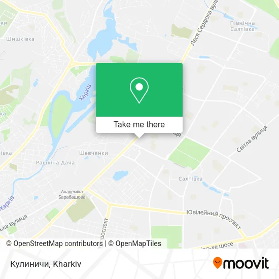 Карта Кулиничи