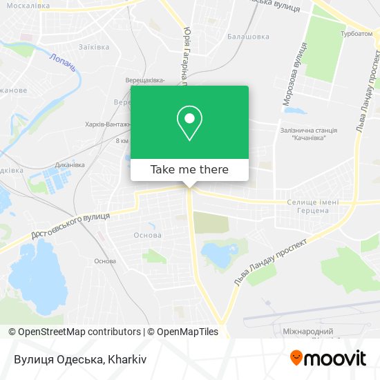 Вулиця Одеська map