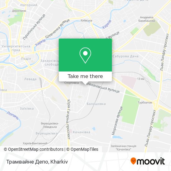 Трамвайне Депо map