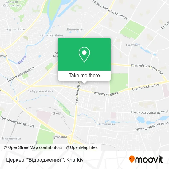 Карта Церква ""Відродження""