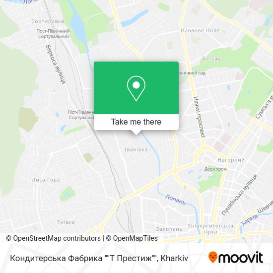 Карта Кондитерська Фабрика ""Т Престиж""