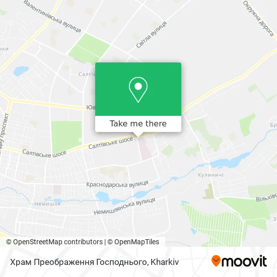 Карта Храм Преображення Господнього