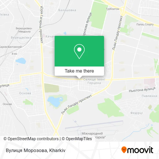 Карта Вулиця Морозова