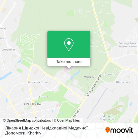 Карта Лікарня Швидкої Невідкладної Медичної Допомоги