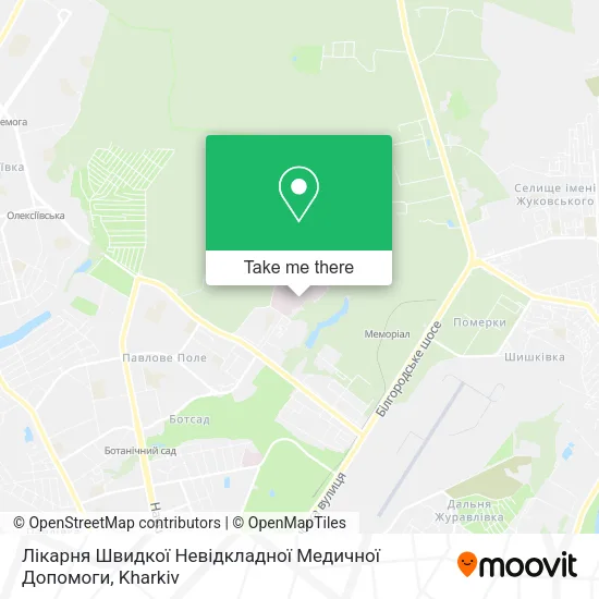 Карта Лікарня Швидкої Невідкладної Медичної Допомоги