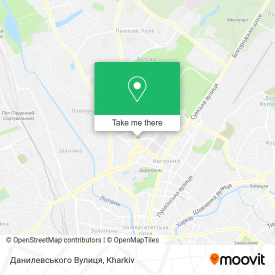 Карта Данилевського Вулиця