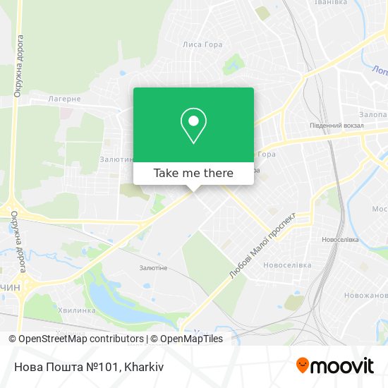 Нова Пошта №101 map