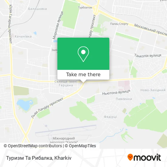 Карта Туризм Та Рибалка
