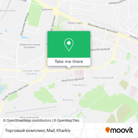 Карта Торговый комплекс Mail