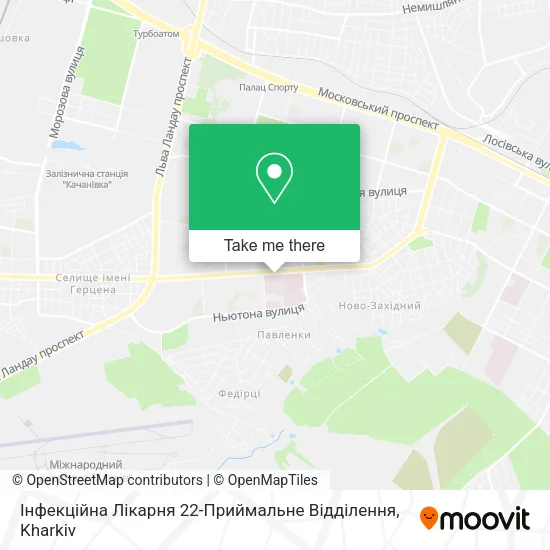 Карта Інфекційна Лікарня 22-Приймальне Відділення