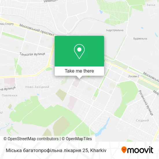Карта Міська багатопрофільна лікарня 25