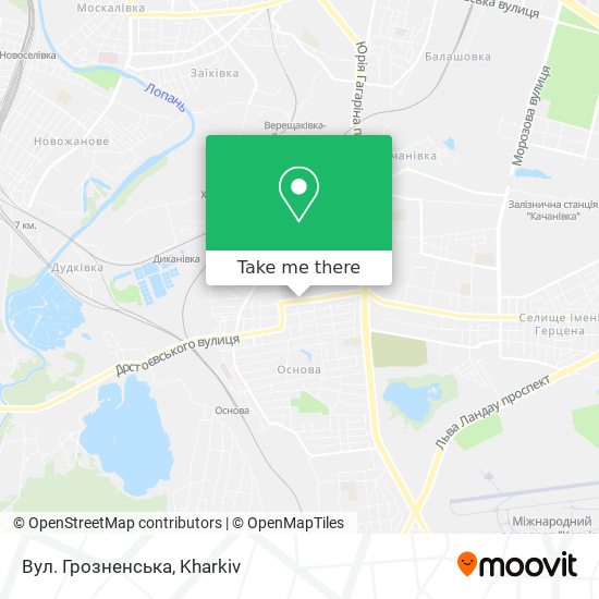 Вул. Грозненська map